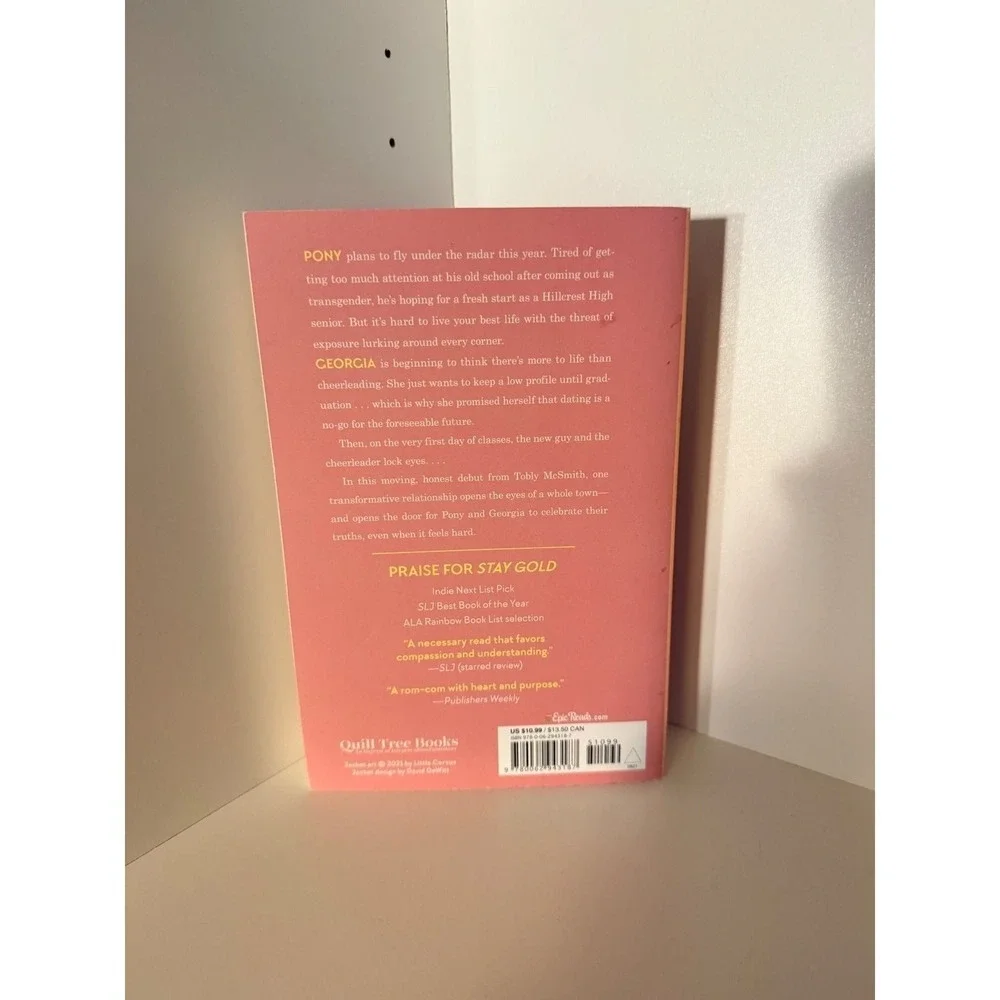 Stay Gold by Tobly McSmith Paperback YA Romance Novel 9780062943187